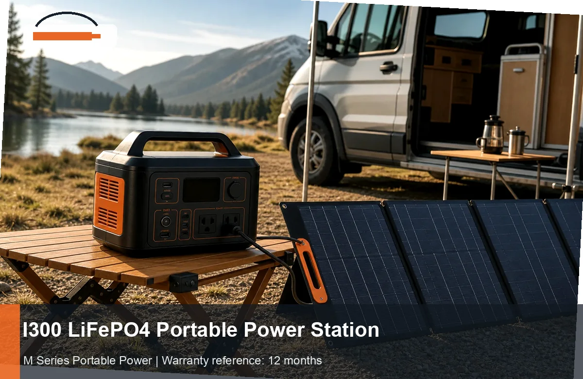 I300 LiFePO4 Portable Power Station