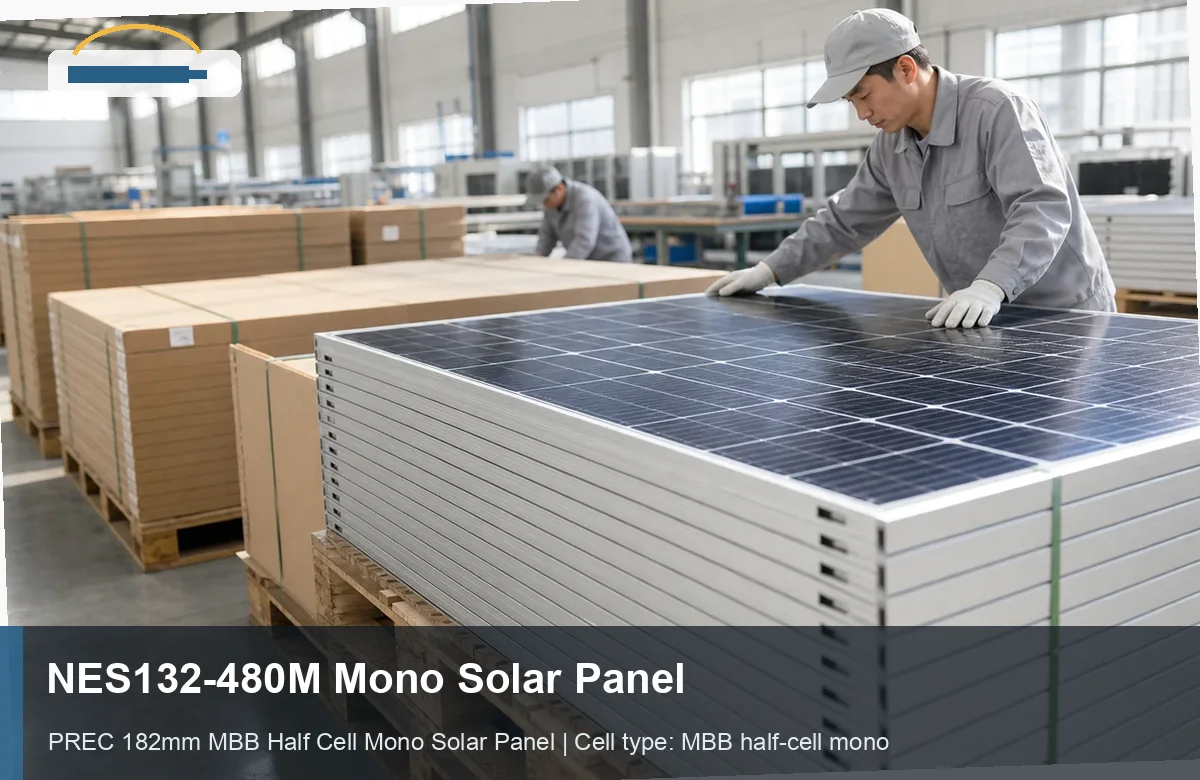 PREC 182mm MBB Half Cell Mono Solar Panel