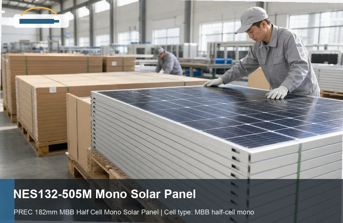 NES132-505M Mono Solar Panel