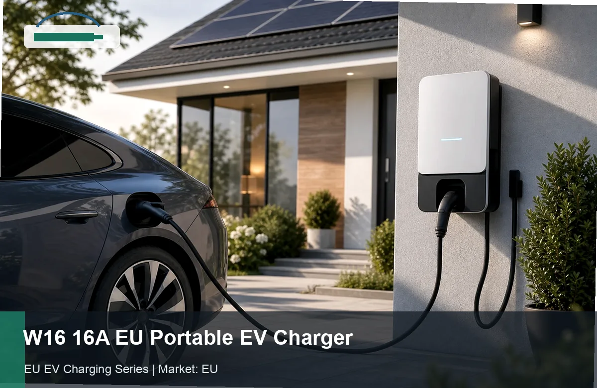 W16 16A EU Portable EV Charger
